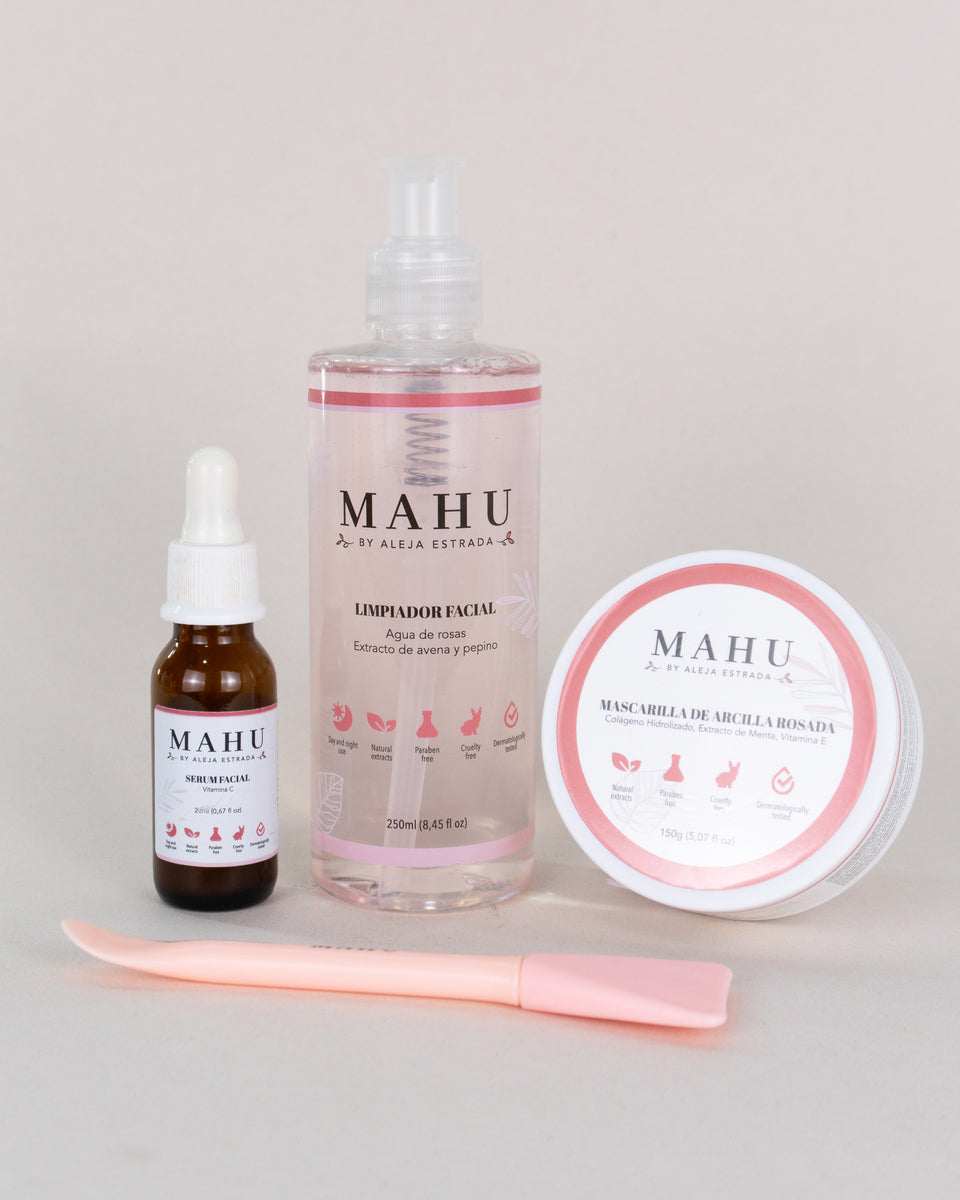 Kit Anti Acné MAHU rutina skincare para piel con acné Colombia
